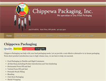 Tablet Screenshot of chippewapackaging.com